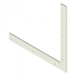 �querre de renfort en acier carr� � bouts carr�s - 250 x 25 x 4 mm burgaud