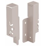 Raccords de paroi arrire pour tiroir arcitech - h126 mm - argent hettich