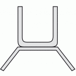 Rail bas de guidage pour porte de garage coulissante - série 140000 rob Rail bas de guidage pour porte de garage coulissante - série 140000 rob