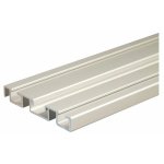 Rail bas pour porte coulissante - 2550 mm - blanc - p300 - 19 seed Rail bas pour porte coulissante - 2550 mm - blanc - p300 - 19 seed
