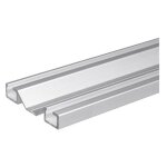 Rail double bas - porte coulissante - blanc - 2, 55m - pro line p100 seed Rail double bas - porte coulissante - blanc - 2, 55m - pro line p100 seed