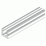 Rail de guidage bas pour cloison accord�on variofold 80 / h hawa