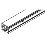 Rail porte coulissante - fixation murale + bandeau - 3 m - junior 80 - 100 hawa Rail porte coulissante - fixation murale + bandeau - 3 m - junior 80 - 100 hawa