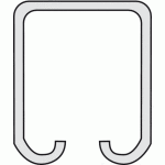 Rail tubulaire haut pour porte coulissante - longueur 4 m - srie 140 000 rob