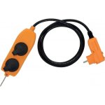 Rallonge �lectrique avec fiche diff�rentielle et bloc 4 prises � clapets - 2 m brennenstuhl
