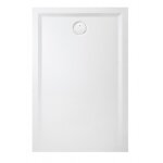 Receveur de douche - 90 x 100 cm - lisse blanc - space minéral s leda Receveur de douche - 90 x 100 cm - lisse blanc - space minéral s leda