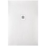 Receveur de douche à poser en luxtone - blanc - 80x90 cm - strato sanycces Receveur de douche à poser en luxtone - blanc - 80x90 cm - strato sanycces