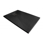Receveur de douche - texturé - extra - plat et anti - dérapant 140x90 noir bathluxe Receveur de douche - texturé - extra - plat et anti - dérapant 140x90 noir bathluxe