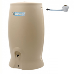 Rcuprateur d'eau beige + kit collecteur - 1000 litres - recup'o eda plastiques