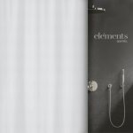 Rideau de douche - 120 x 200 cm - blanc - polyester - mera spirella