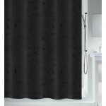 Rideau de douche - polyester - georges - 120 x 200 cm - noir spirella