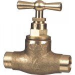 Robinet d'arr�t laiton � souder tube cuivre � 12 / 14 grk