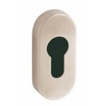 Rosaces ovales �troites cl� i pour cylindre - inox 304 bross� - linox vachette