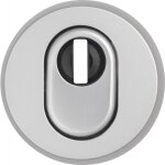 Rosace de protection de cylindre - aluminium gris alu - rhzs415 f1 abus