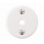 Rosace ronde d�condamnation - porcelaine blanche - 48 mm m�rigous