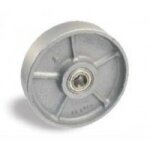 Roue fonte - 130 mm - alsage 20 mm - 1000 kg - roulements  billes avl