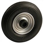 Roue gonflable bandage noir - 200 mm - al�sage 20 mm - 100 kg - roulements � rouleaux avl