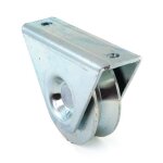 Roue � gorge triangulaire 325 v - support ext�rieur - roulement � billes comunello