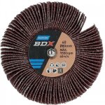 Roue � lamelle sur tige - 60 x 20 mm - grain 80 - par 10 - bdx norton