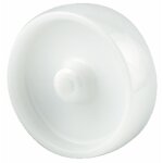 Roue polyamide blanc - moyeu lisse - diamtre 125 mm - uoo tente
