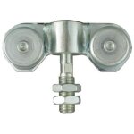 Roulettes doubles pour porte coulissante 80 kg - faible encombrement rob