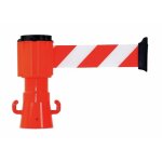 Dérouleur de sangle - pour cône de signalisation chantier - rouge / blanc rétro réfléchissant novap Dérouleur de sangle - pour cône de signalisation chantier - rouge / blanc rétro réfléchissant novap