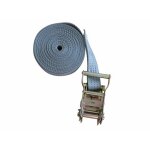 Sangle � cliquet - en polyester - 1 crochet - 7 m - 35 mm lecuyer