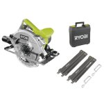 Scie circulaire 1600w - �190 mm + rail de guidage et coffret - rcs1600 - ksr ryobi