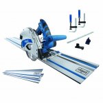 Scie plongeante 1200w - 160 mm + rails de guidage - pl56 scheppach