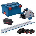 Scie plongeante sans - fil biturbo 140mm - gkt 18v - 52 gc - 2x5ah - rail de guidage 0 615 990 m0a bosch ...