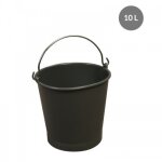 Seau rond - anse inox - 10 litres - gris gilac