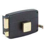 Serrure en applique horizontale - tirage et bouton - 40 mm - g - match jpm
