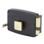 Serrure en applique horizontale - tirage et bouton - 40 mm - d - match jpm