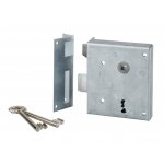 Serrure en applique verticale - � fouillot - poussant - main gauche - alsace fth thirard