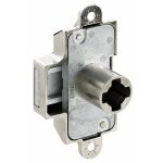 Serrure de meuble - r�versible - � palastre - pour cylindre z23 - diam�tre broche 25 mm lehmann