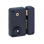 Serrure de portail en applique verticale - cylindre europ�en - droite fth thirard