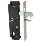 Serrure en retrait � crochet pour portail coulissant axe 59 mm gk2 gk401204 tirard