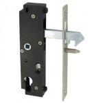 Serrure en retrait � crochet pour portail coulissant axe 69 mm gk2 gk401205 tirard