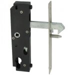 Serrure en retrait � crochet pour portail coulissant axe 79 mm gk2 gk401206 tirard