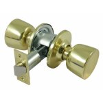 Serrure tubulaire - bec - de - cane seul - laiton poli - 3505 tesa s�curit�