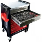 Servante 6 tiroirs + composition de maintenance industrielle 224 outils sam outillage