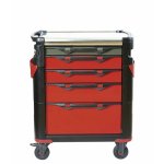 Servante d'atelier - plateau inox - 5 tiroirs - 415 hz sam outillage