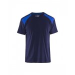 T - shirt de travail bicolore 100% coton 3379 - bleu marine et bleu roi - s blaklader