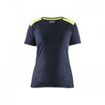 T - shirt de travail bicolore 100% coton femme 3479 - bleu marine et jaune - xl blaklader T - shirt de travail bicolore 100% coton femme 3479 - bleu marine et jaune - xl blaklader