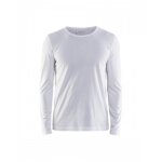 T - shirt de travail uni  manches longues 3500 100% coton - blanc - xs blaklader