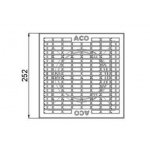 Siphon de cours bas + grille caillebotis polypropylne 30 / 10 - a15 - europoint aco