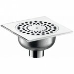 Siphon de sol avec grille inviolable - 140 x 140 mm delabie