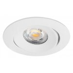 Spot encastr orientable - 5w - dimmable - blanc - aspen aric