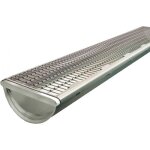 Stop feuilles - grille de protection des gouttires - 1 mtre - gris dalep
