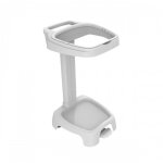 Support sacs poubelle 120 litres avec p�dale et une roue de mobilit� gilac